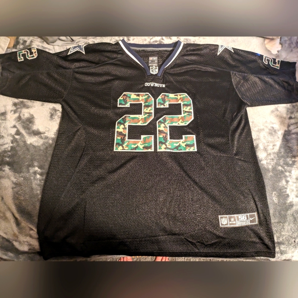 Emmitt Smith Dallas Cowboys jersey (camo salute to service edition)